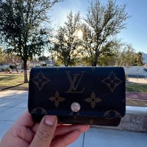 Louis Vuitton Black and Brown Monogram Wallet